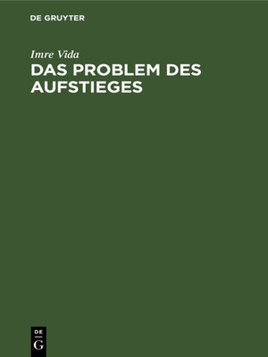 cover image of Das Problem des Aufstieges
